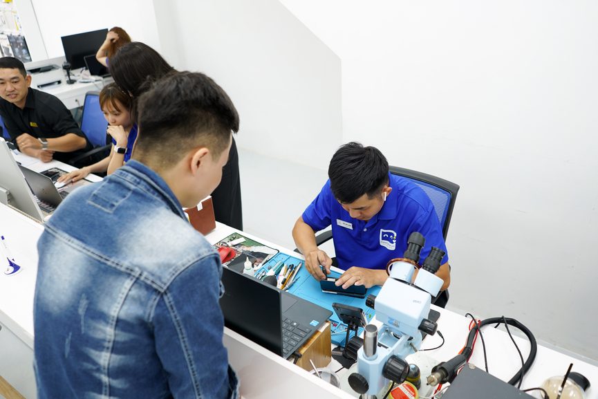 quy trình sửa điện thoại samsung