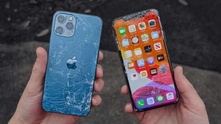 màn hình iphone nứt