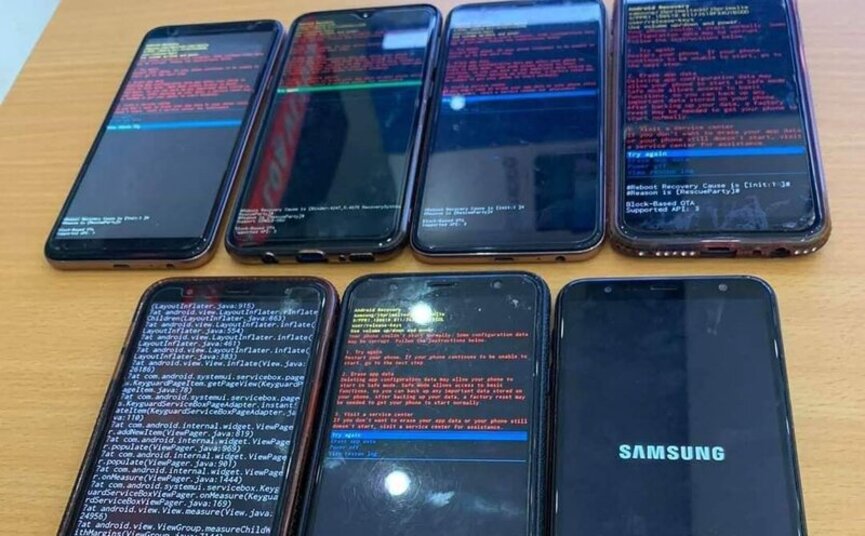 điện thoại samsung lỗi phần mềm