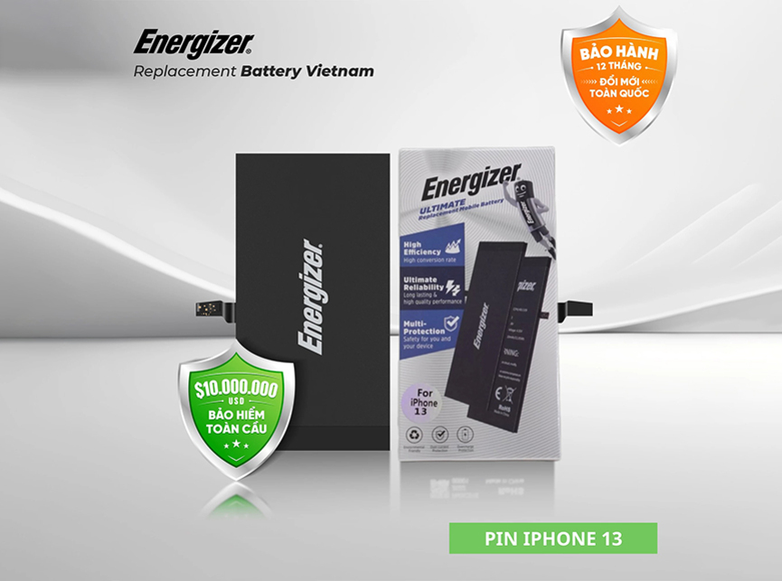 thay pin iphone 13 pin Energizer