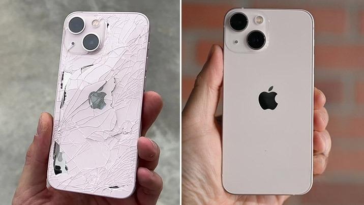 Vỏ máy iPhone 15 Pro Max bị nứt vỡ