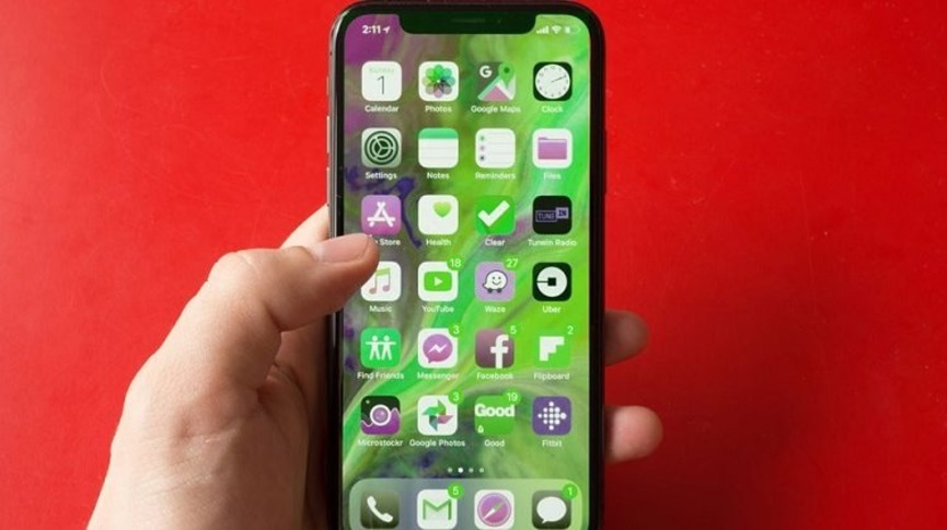 màn hình iphone x đổi màu
