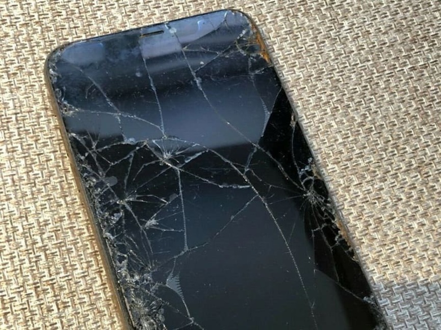 màn hình iphone x bị nứt vỡ