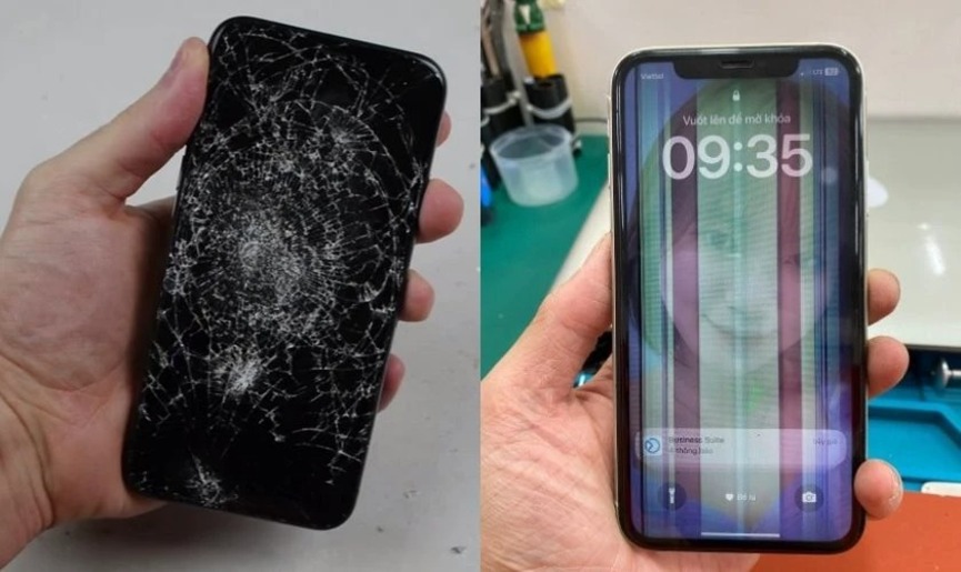 màn hình iphone 14 series bị hỏng