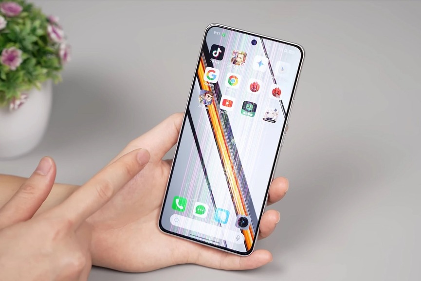 màn hình xiaomi sọc, chấm đen