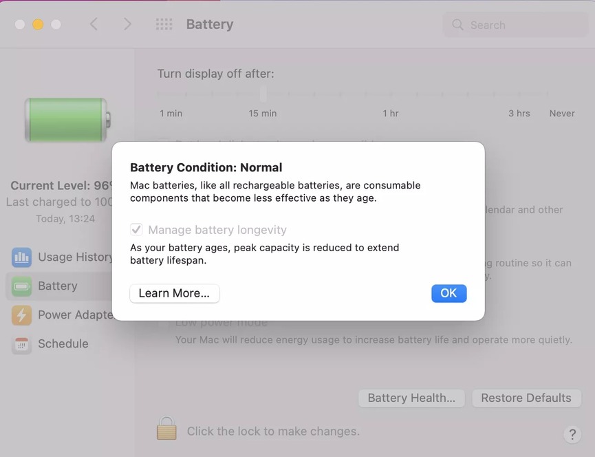 khi nào nên thay pin macbook air