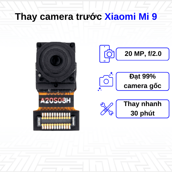 thay camera trước xiaomi mi 9