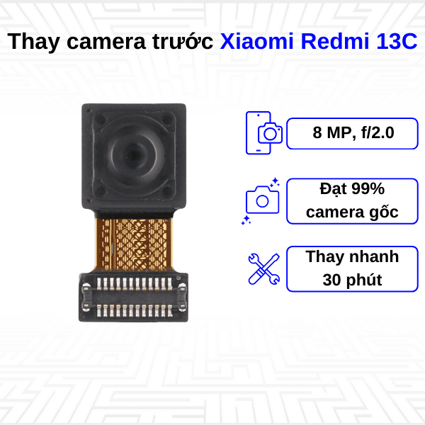 thay camera trước xiaomi redmi 13c