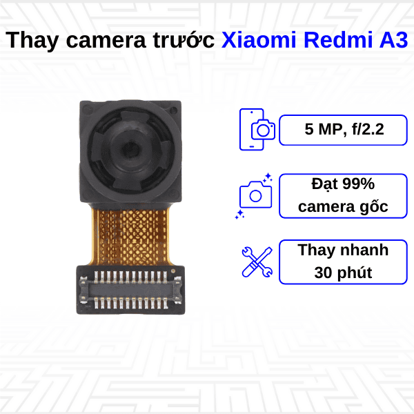 thay camera trước xiaomi mi a3