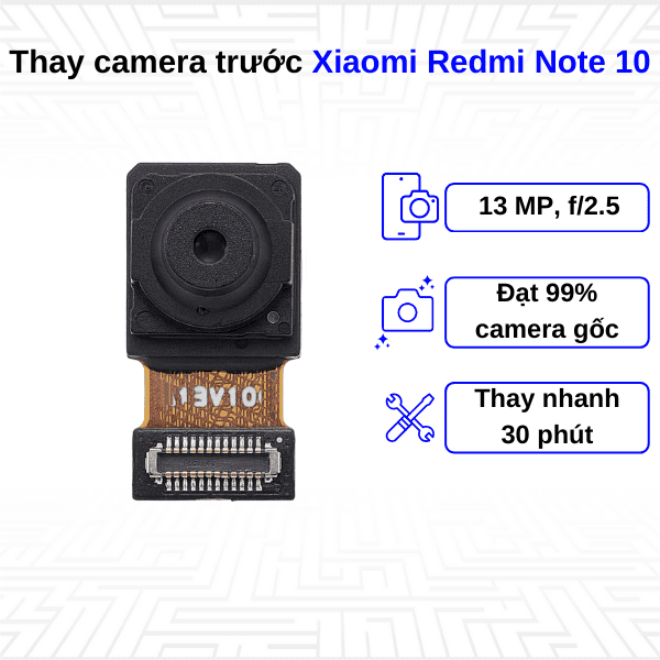 thay camera trước xiaomi mi note 10