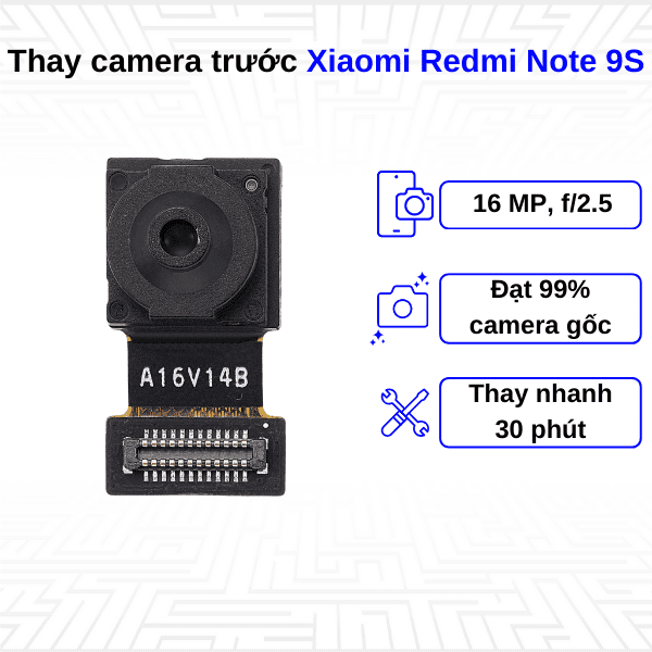 thay camera trước xiaomi redmi note 9s