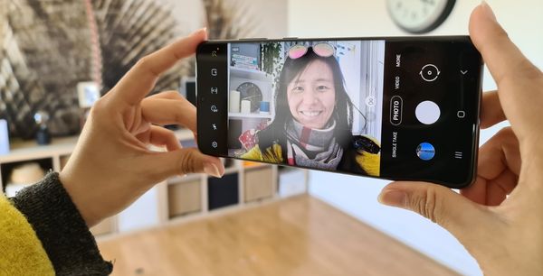 samsung s20 ultra bị mờ