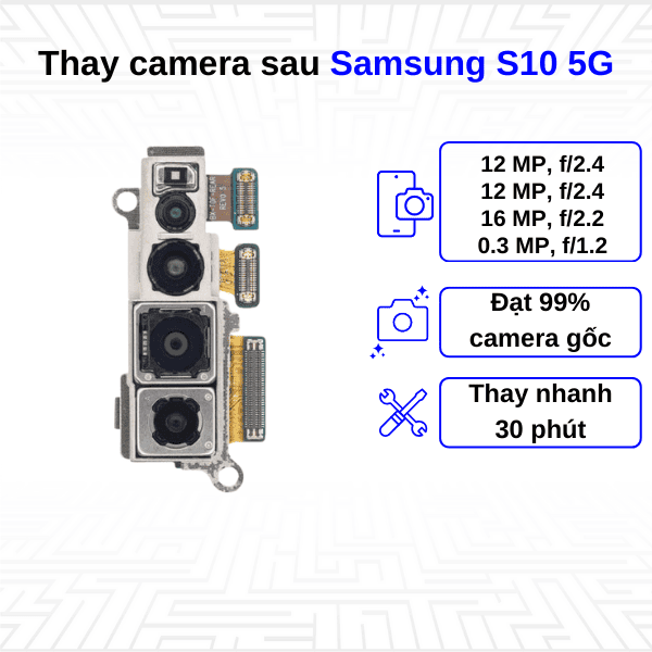th&ocirc;ng số kỹ thuật của camera samsung s10 5g