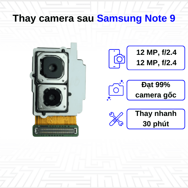 th&ocirc;ng số kỹ thuật của camera samsung note 9