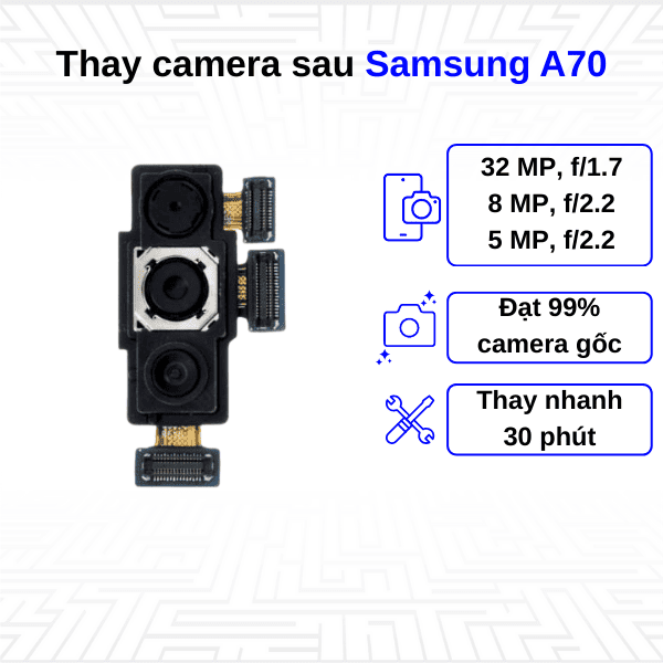 thông số kỹ thuật của camera samsung a70