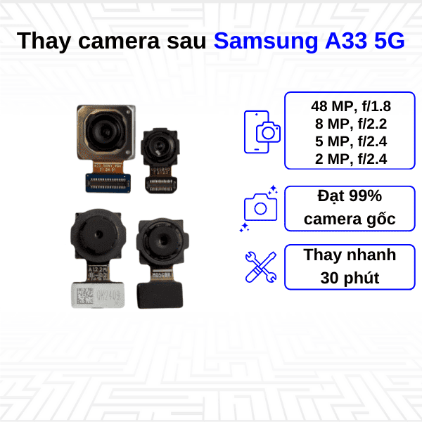 th&ocirc;ng số kỹ thuật của camera samsung a33 5g