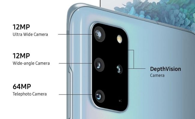 specifications camera samsung s20 plus