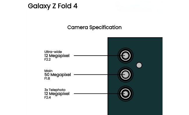 specifications camera samsung z fold4