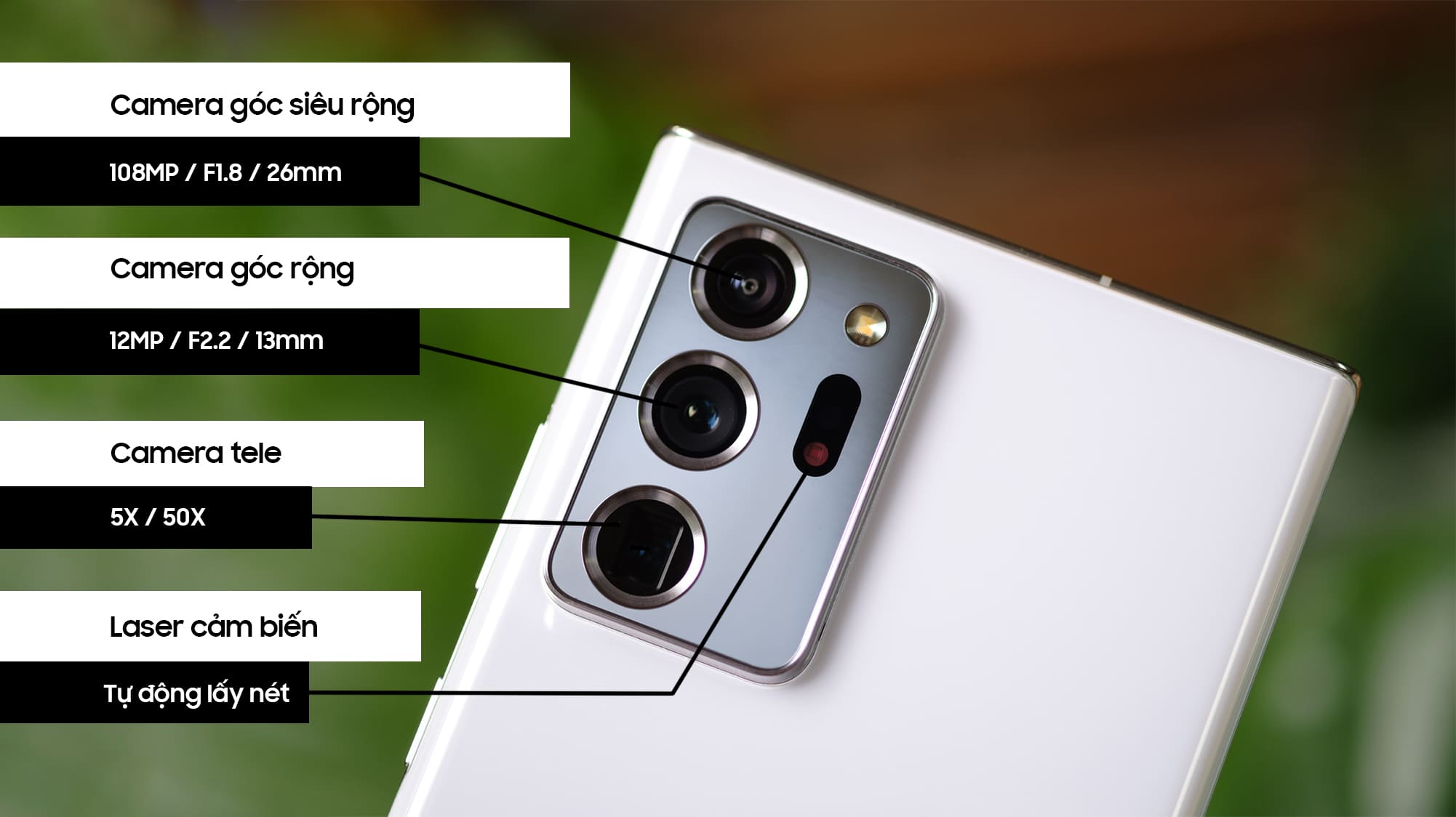 th&ocirc;ng số kỹ thuật của camera samsung note 20 ultra