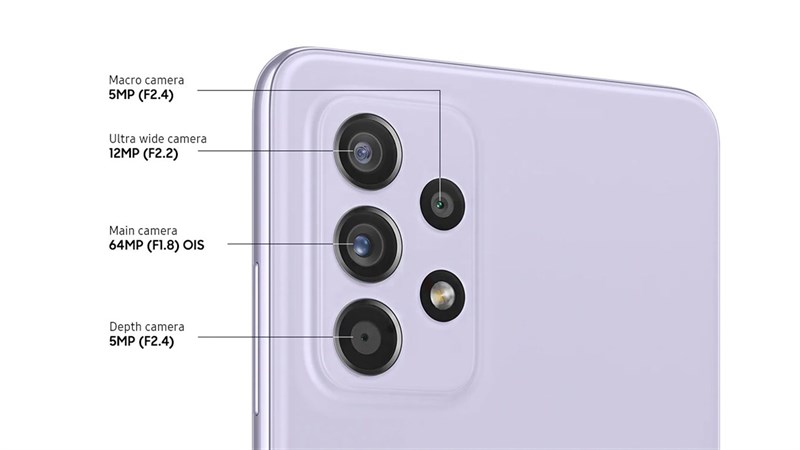 thông số kỹ thuật của camera samsung a52s