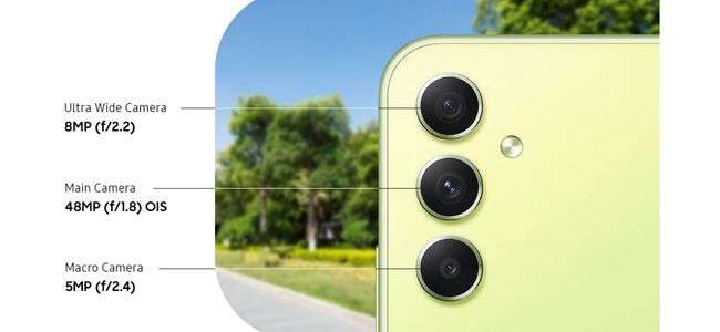 th&ocirc;ng số kỹ thuật của camera samsung a34