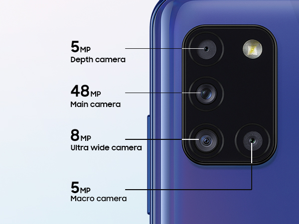 th&ocirc;ng số kỹ thuật của camera samsung a31