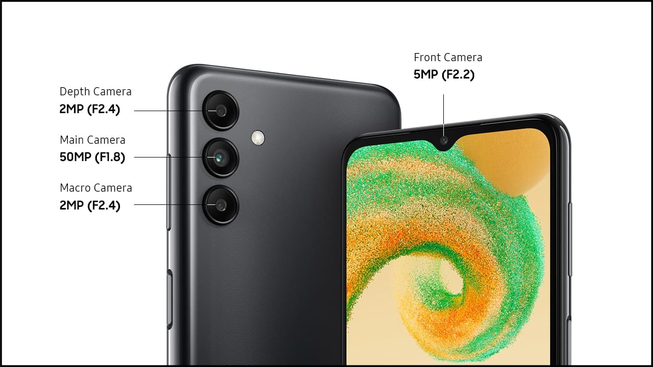 th&ocirc;ng số kỹ thuật của camera samsung a04s