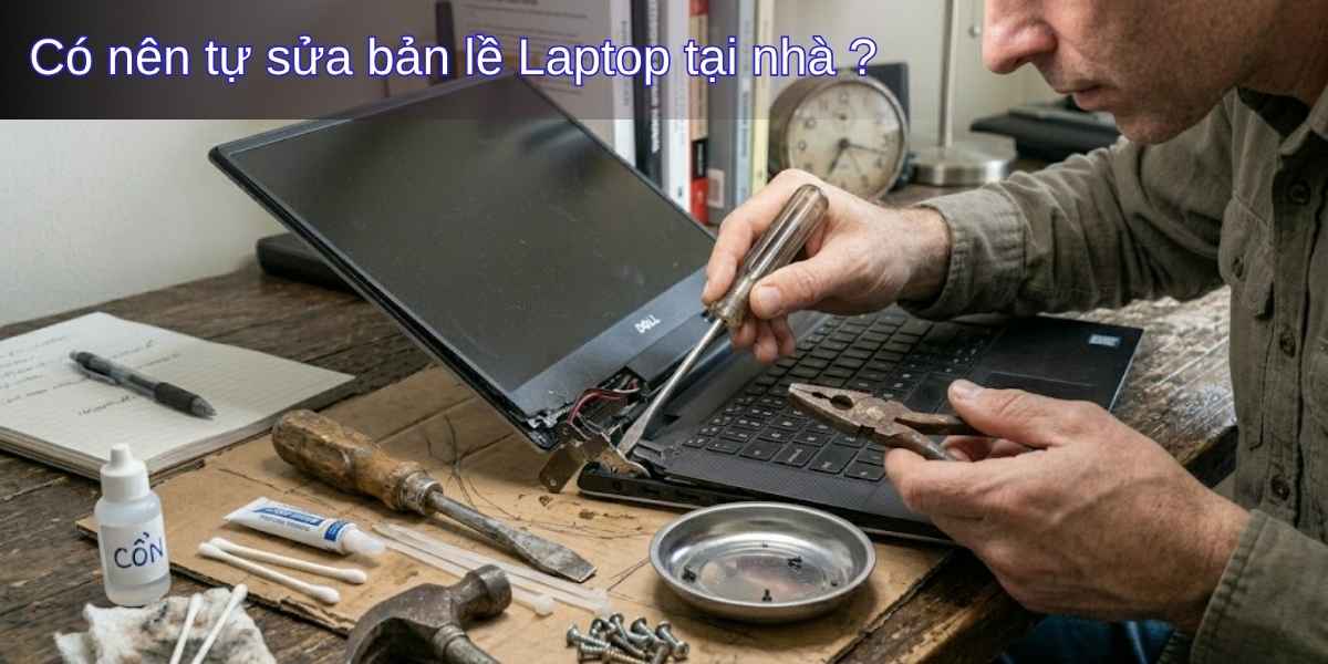 C&oacute; n&ecirc;n tự sửa bản lề laptop dell tại nh&agrave;